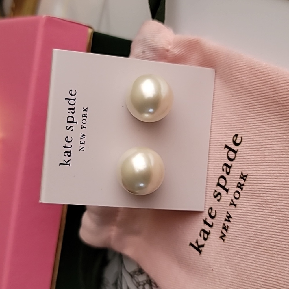 Kate Spade Cream Pearl Earrings